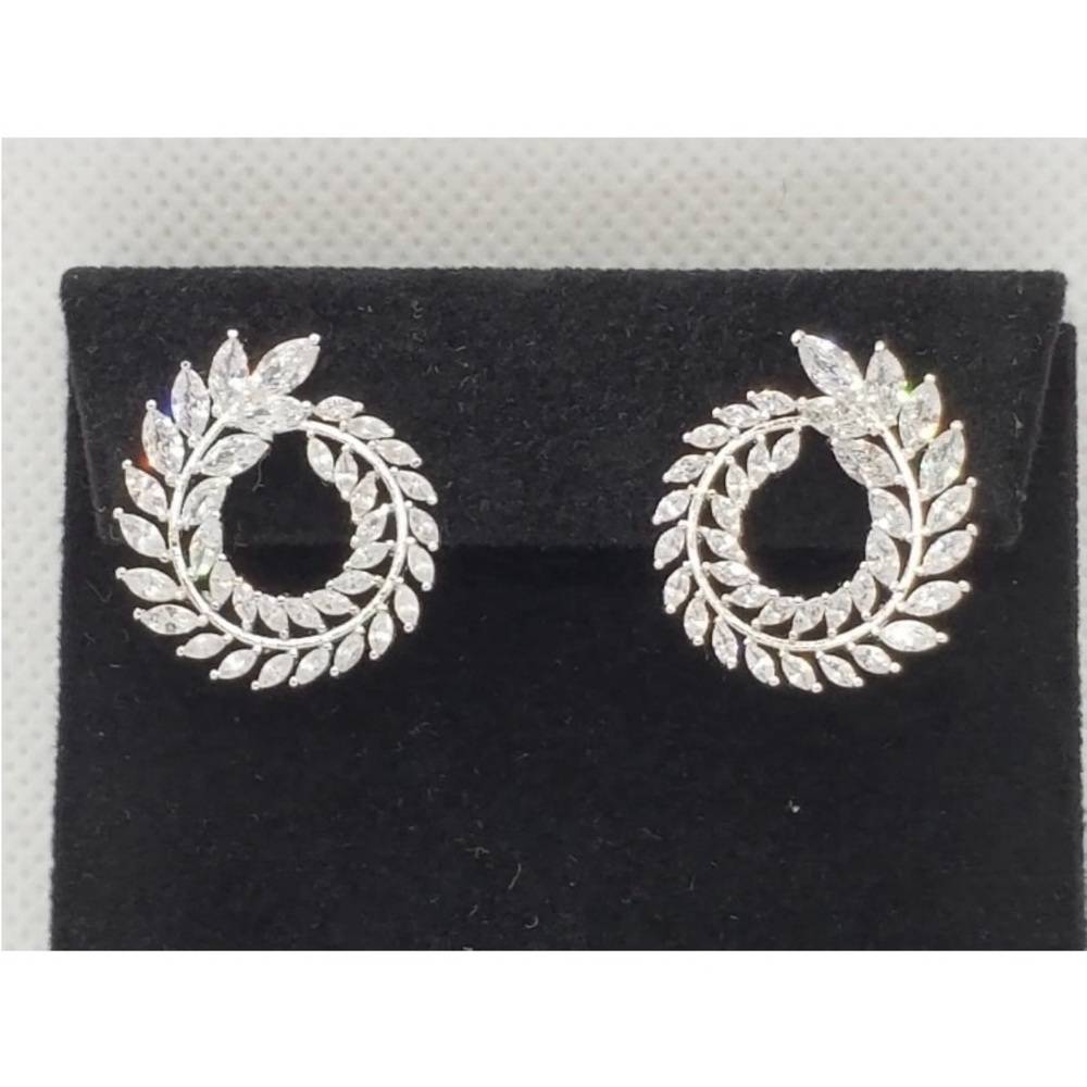 3 ct. t.w. Marquise Cut Olive Branch Earrings - Picture 10 of 16